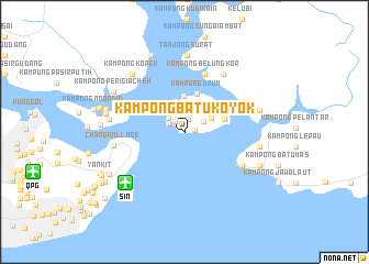 map of Kampong Batu Koyok