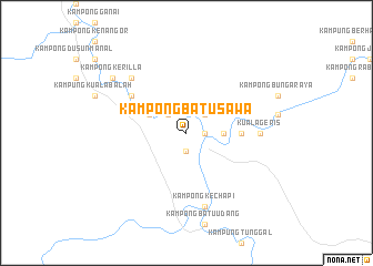 map of Kampong Batu Sawa