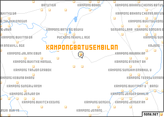 map of Kampong Batu Sembilan