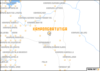 map of Kampong Batu Tiga