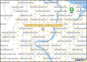 map of Kampong Bechah Durian