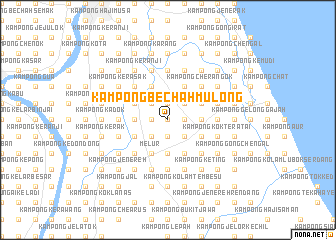 map of Kampong Bechah Mulong