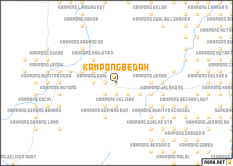 map of Kampong Bedah