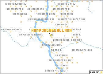 map of Kampong Bedal Lama