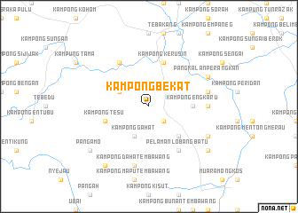 map of Kampong Bekat