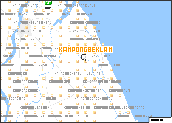 map of Kampong Beklam