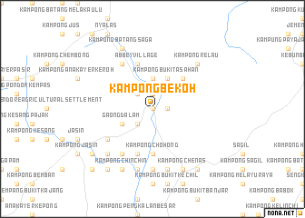 map of Kampong Bekoh