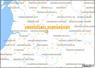map of Kampong Belakang Pekan