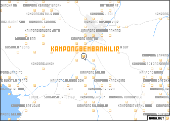 map of Kampong Bemban Hilir