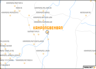 map of Kampong Bemban