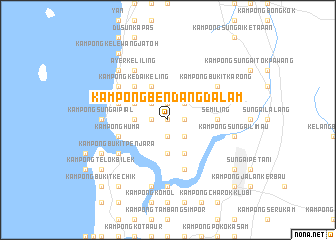 map of Kampong Bendang Dalam