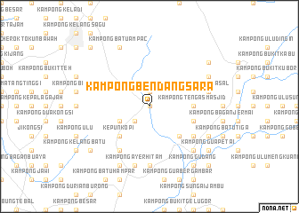 map of Kampong Bendang Sara