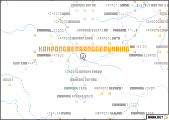 map of Kampong Beraang Gerumbing