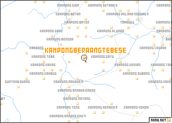 map of Kampong Beraang Tebese