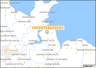 map of Kampong Beradek