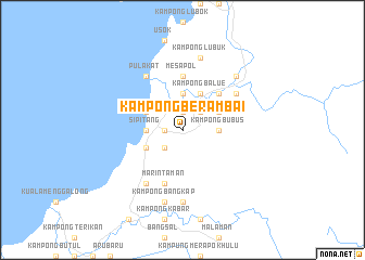 map of Kampong Berambai