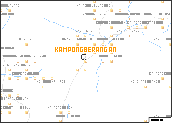 map of Kampong Berangan