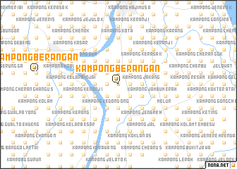 map of Kampong Berangan