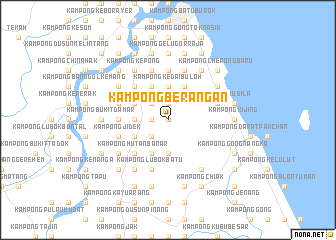 map of Kampong Berangan