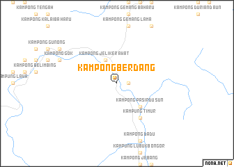 map of Kampong Berdang