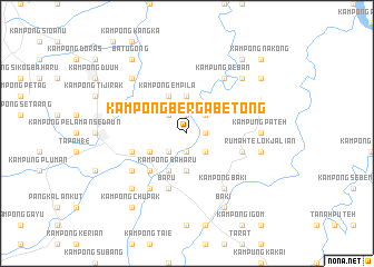 map of Kampong Berga Betong