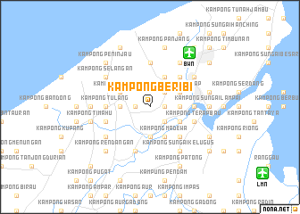 map of Kampong Beribi