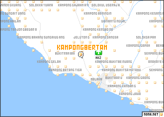 map of Kampong Bertam