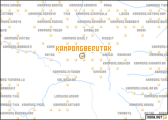 map of Kampong Berutak