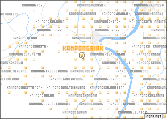 map of Kampong Biak