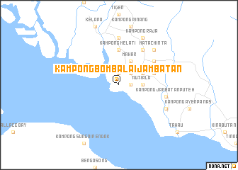 map of Kampong Bombalai Jambatan