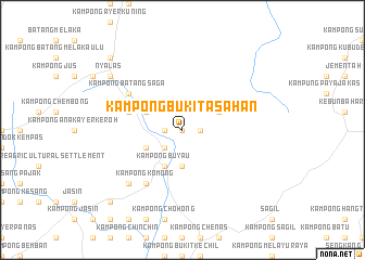 map of Kampong Bukit Asahan