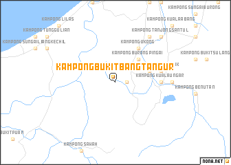 map of Kampong Bukit Bang Tangur