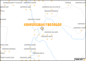 map of Kampong Bukit Benador