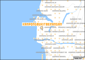 map of Kampong Bukit Berangan