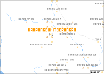 map of Kampong Bukit Berangan