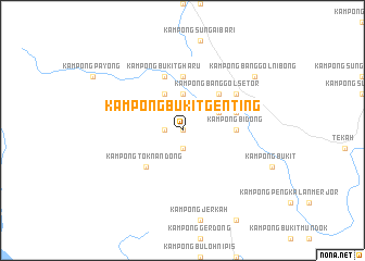 map of Kampong Bukit Genting