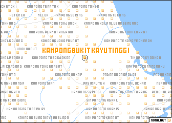map of Kampong Bukit Kayu Tinggi