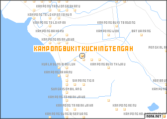 map of Kampong Bukit Kuching Tengah