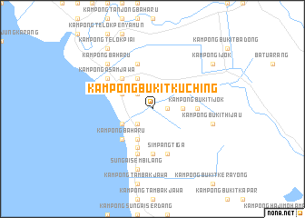 map of Kampong Bukit Kuching