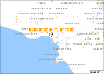 map of Kampong Bukit Lantang