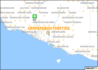 map of Kampong Bukit Ranting