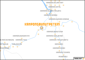 map of Kampong Bunut Peteri