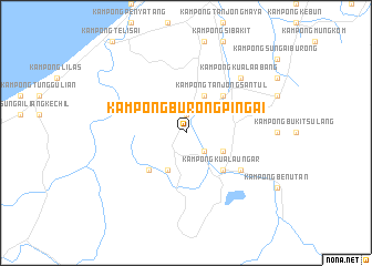 map of Kampong Burong Pingai