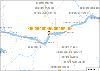 map of Kampong Chawang Pelak