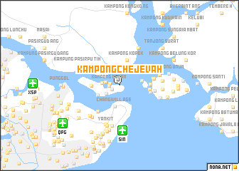 map of Kampong Che Jevah