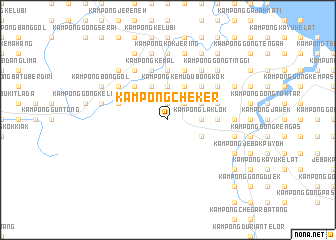 map of Kampong Cheker