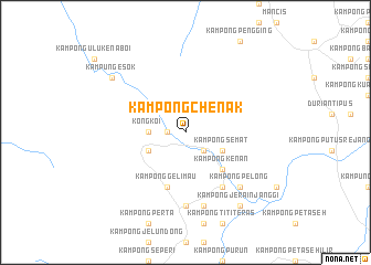 map of Kampong Chenak