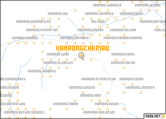 map of Kampong Cheriau