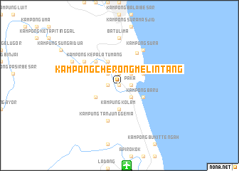 map of Kampong Cherong Melintang