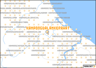 map of Kampong Dalam Kerawat